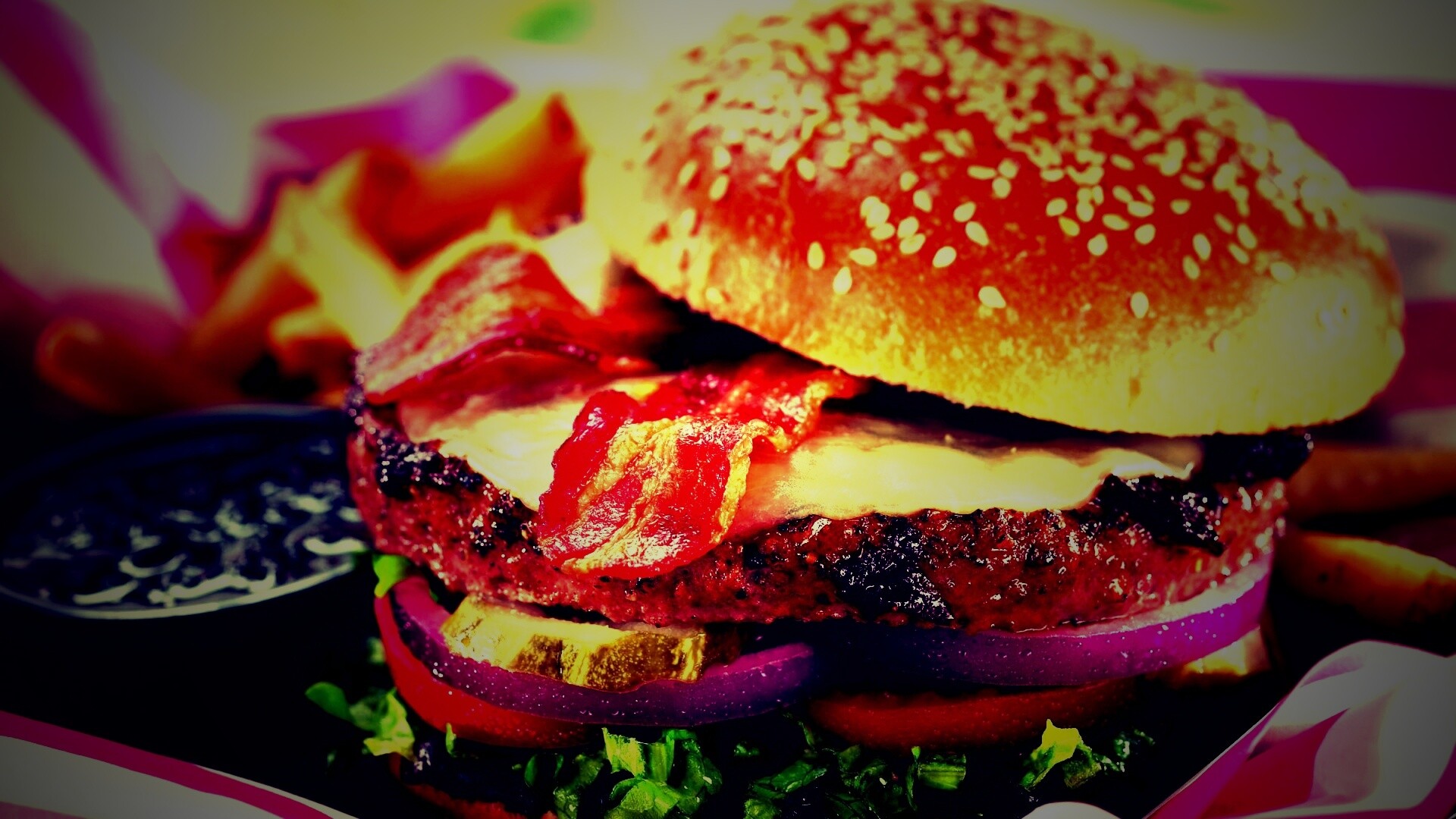 Вкусный сэндвич обои