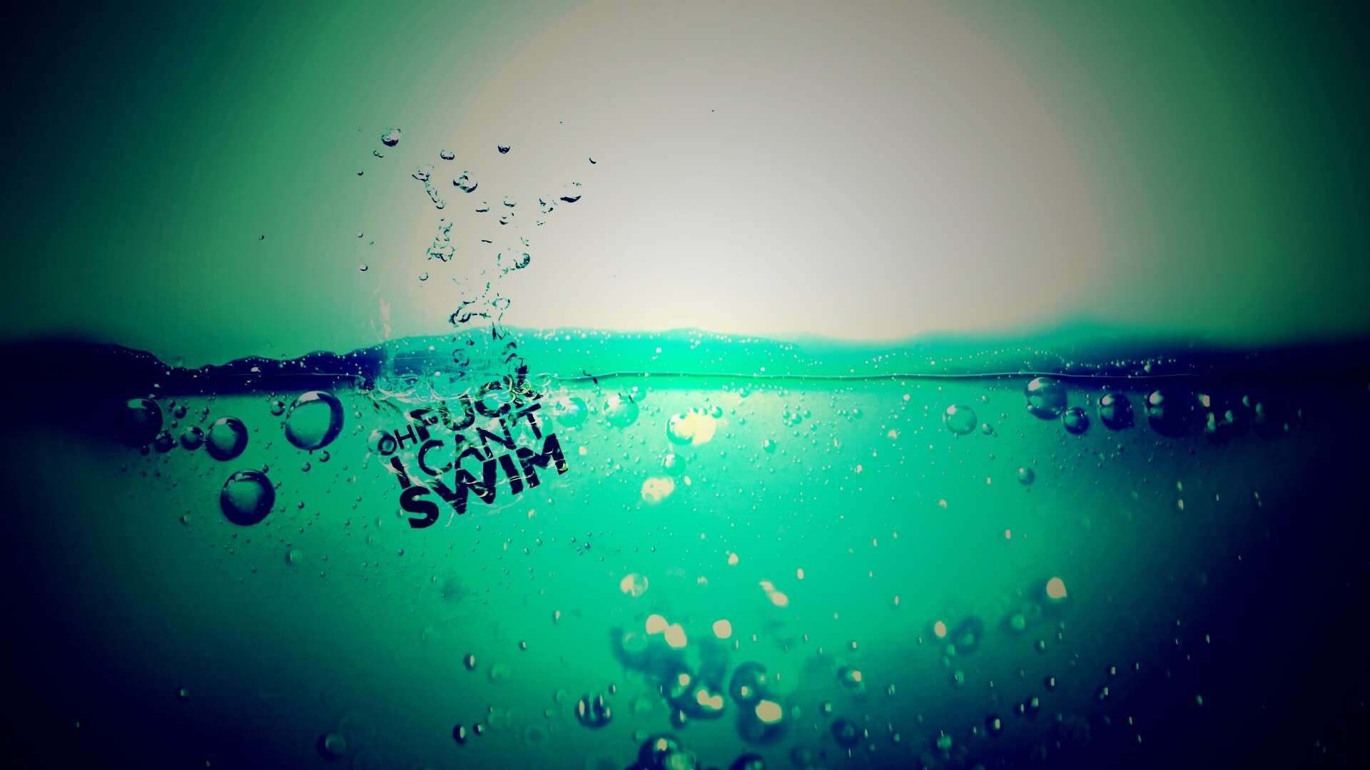 Oh fuck i cant swim обои