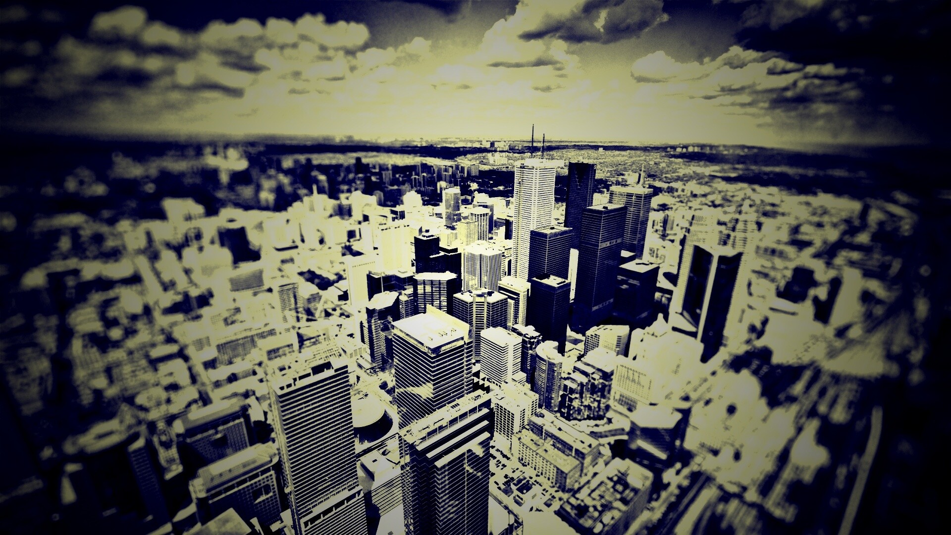 ЧБ фото города обои