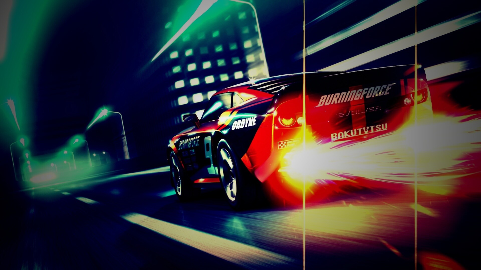 Ночное нитро обои