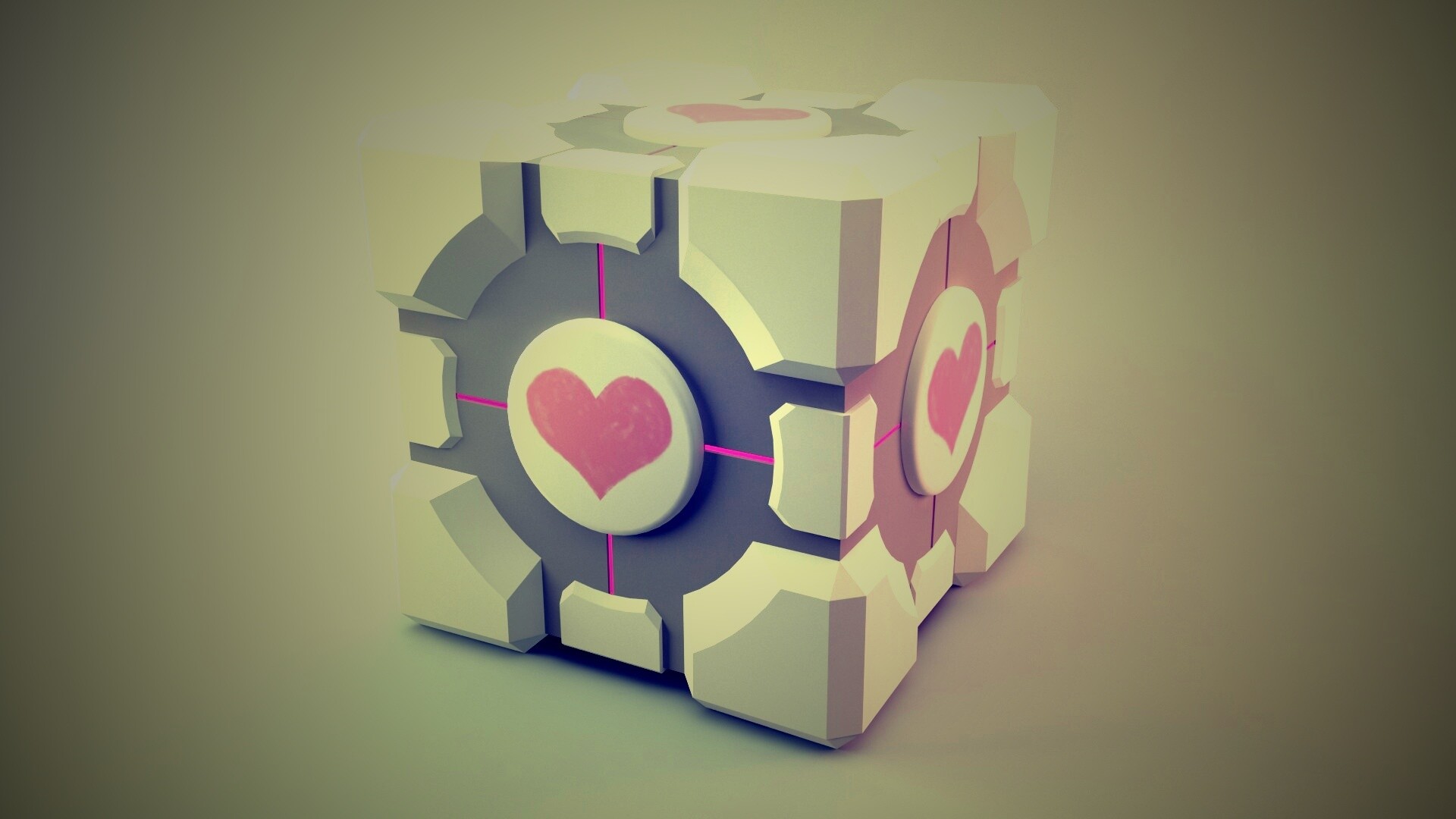 Взвешенный куб-компаньон обои