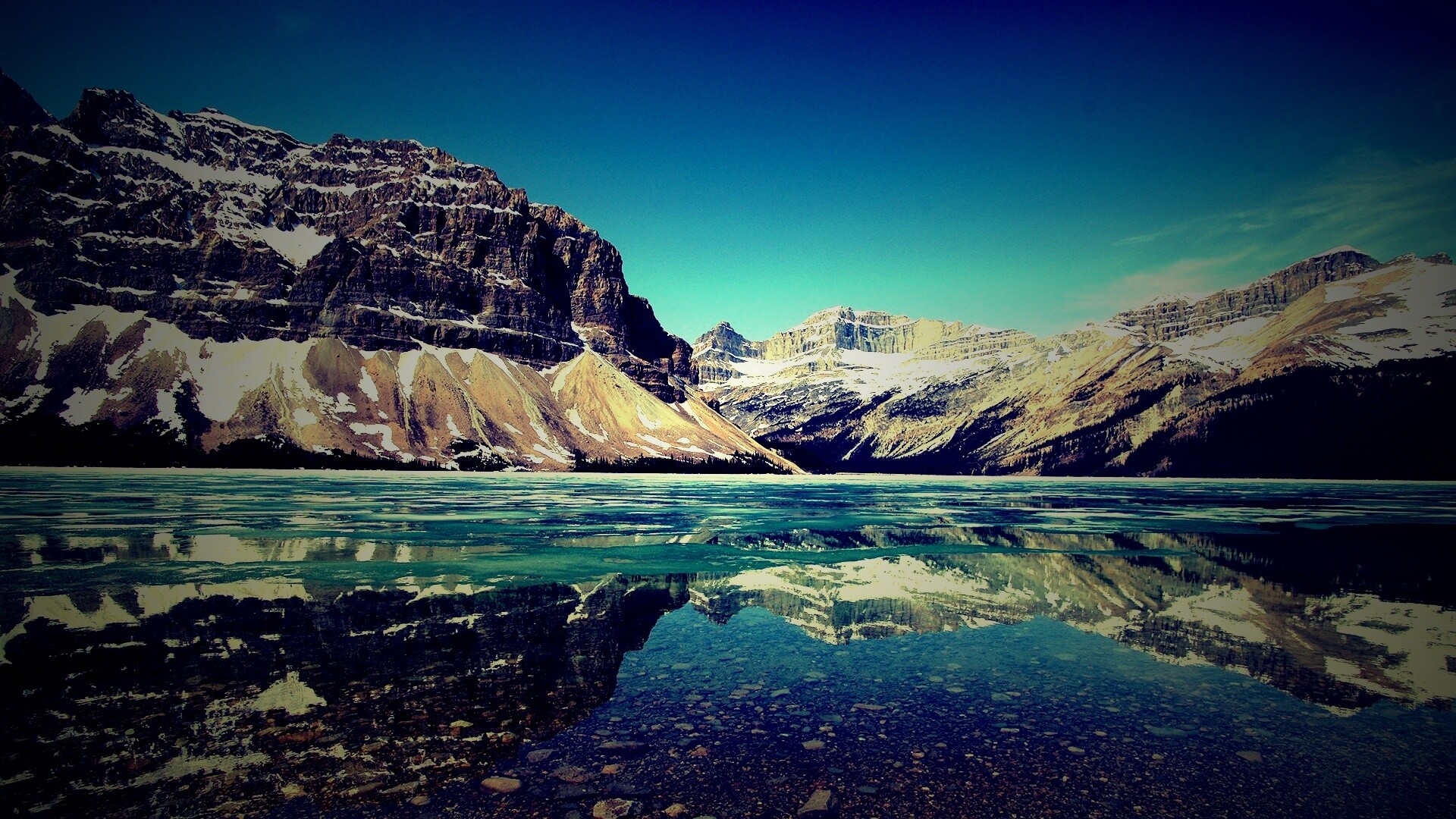 Снежные горы обои