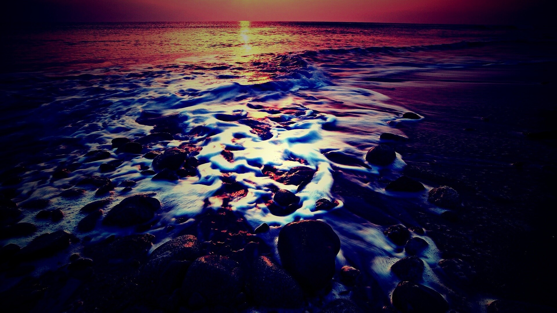 Каменистый берег обои