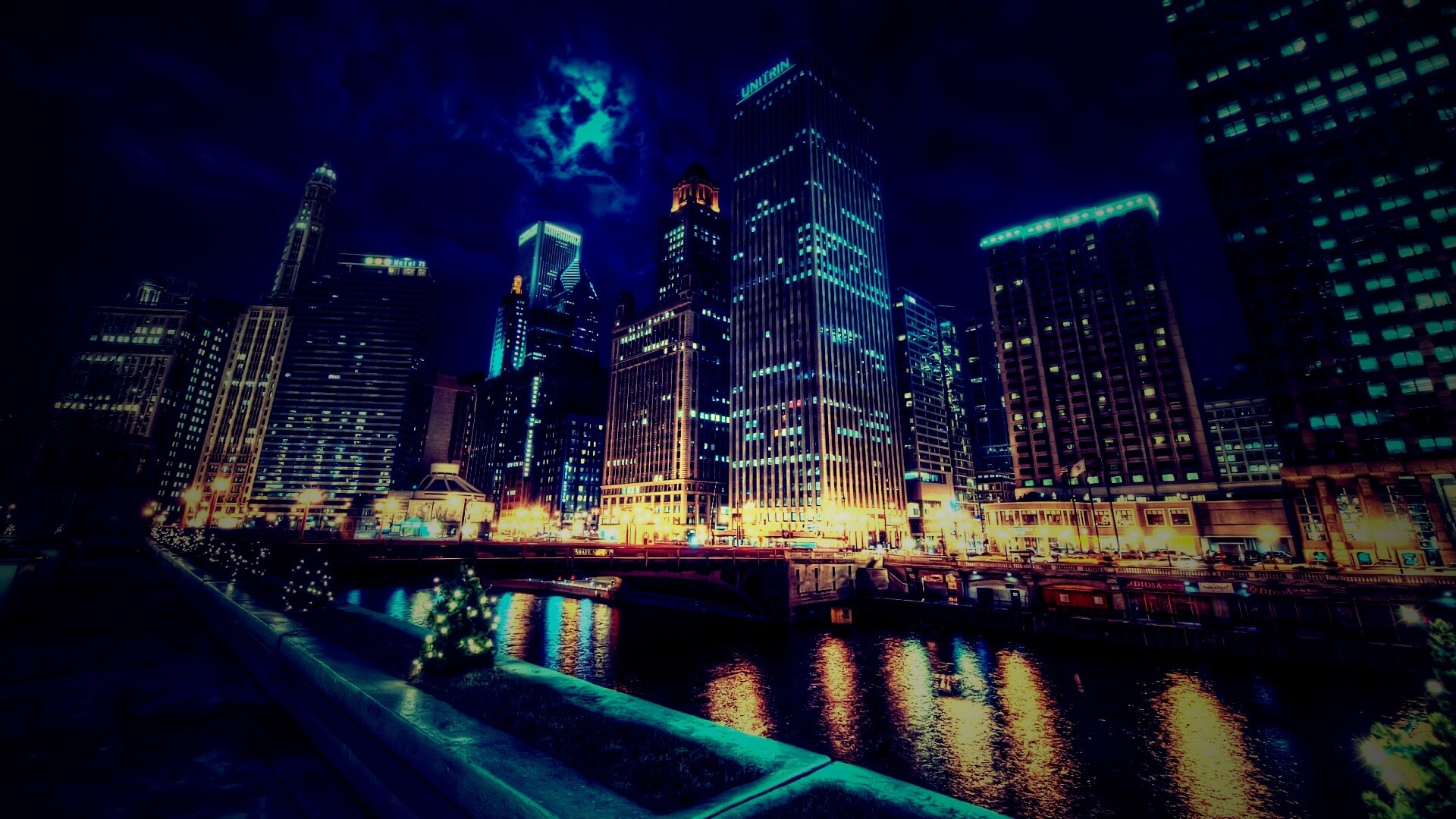 Потрясающий городской вид обои