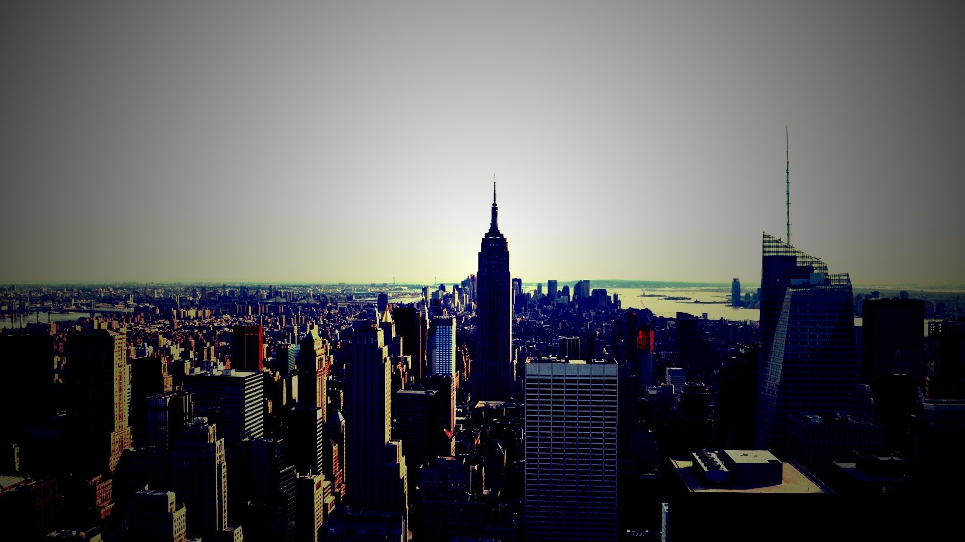 Вид на Нью-Йорк обои