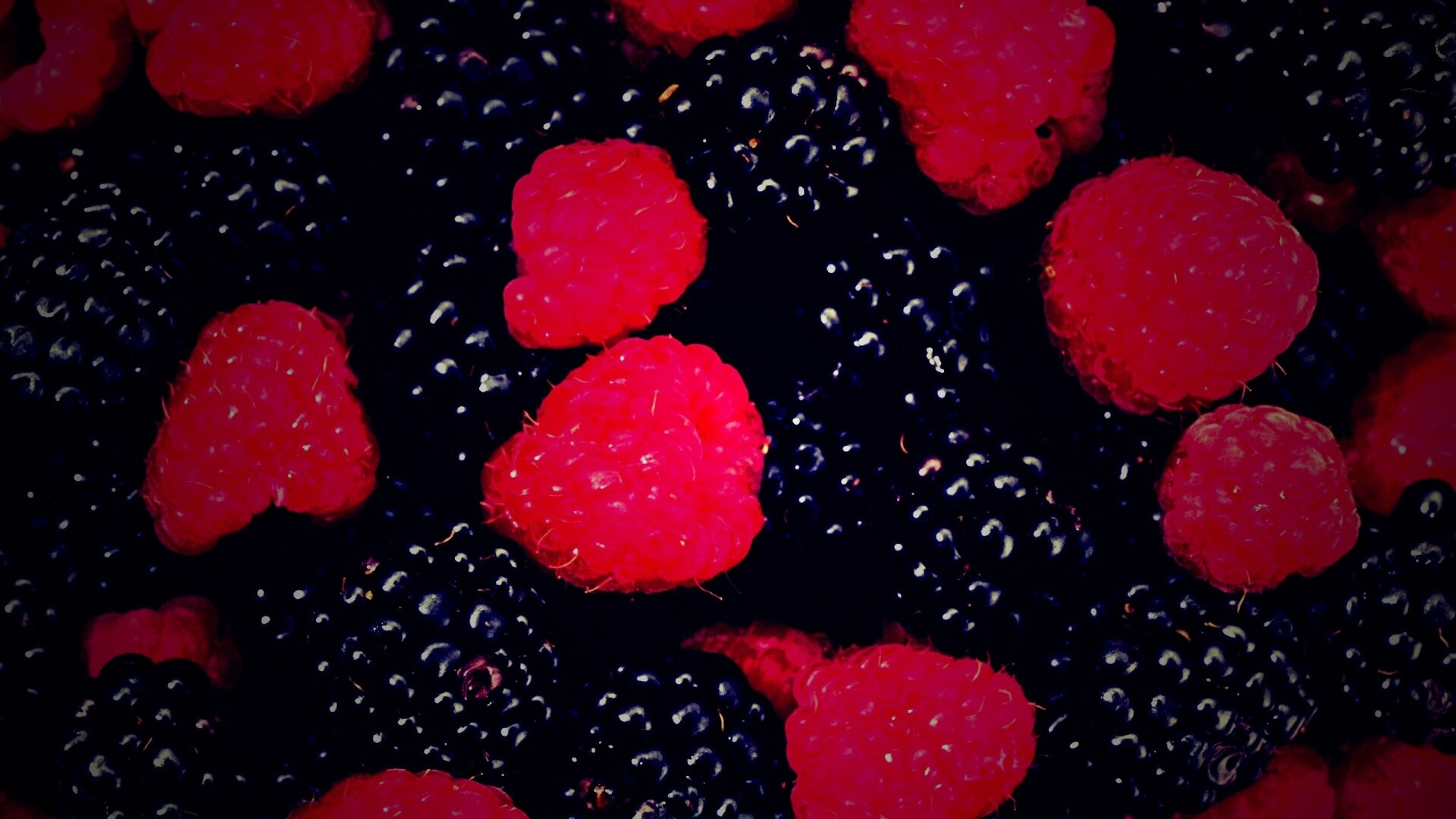 Малина и ежевика обои