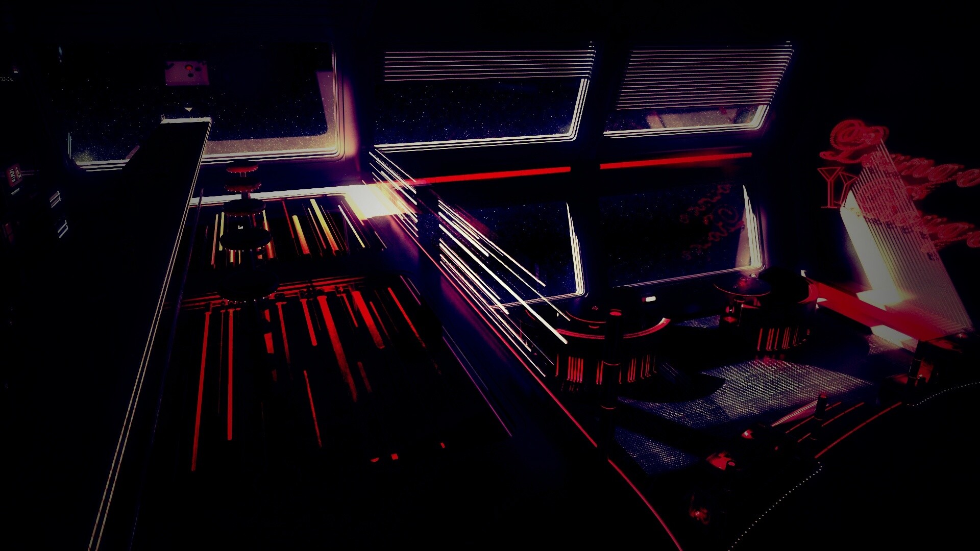 Космический бар обои