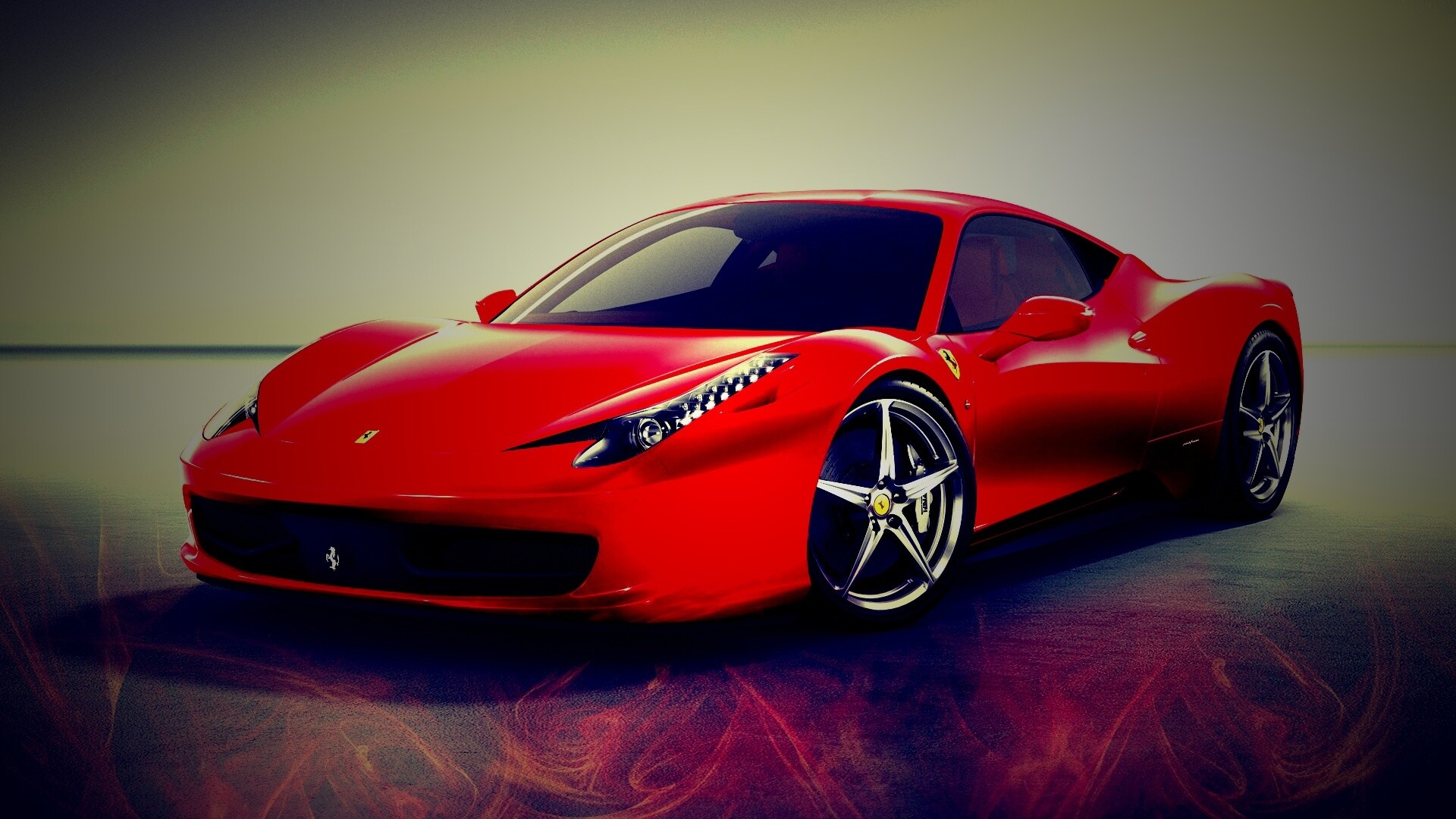 Огненный феррари обои