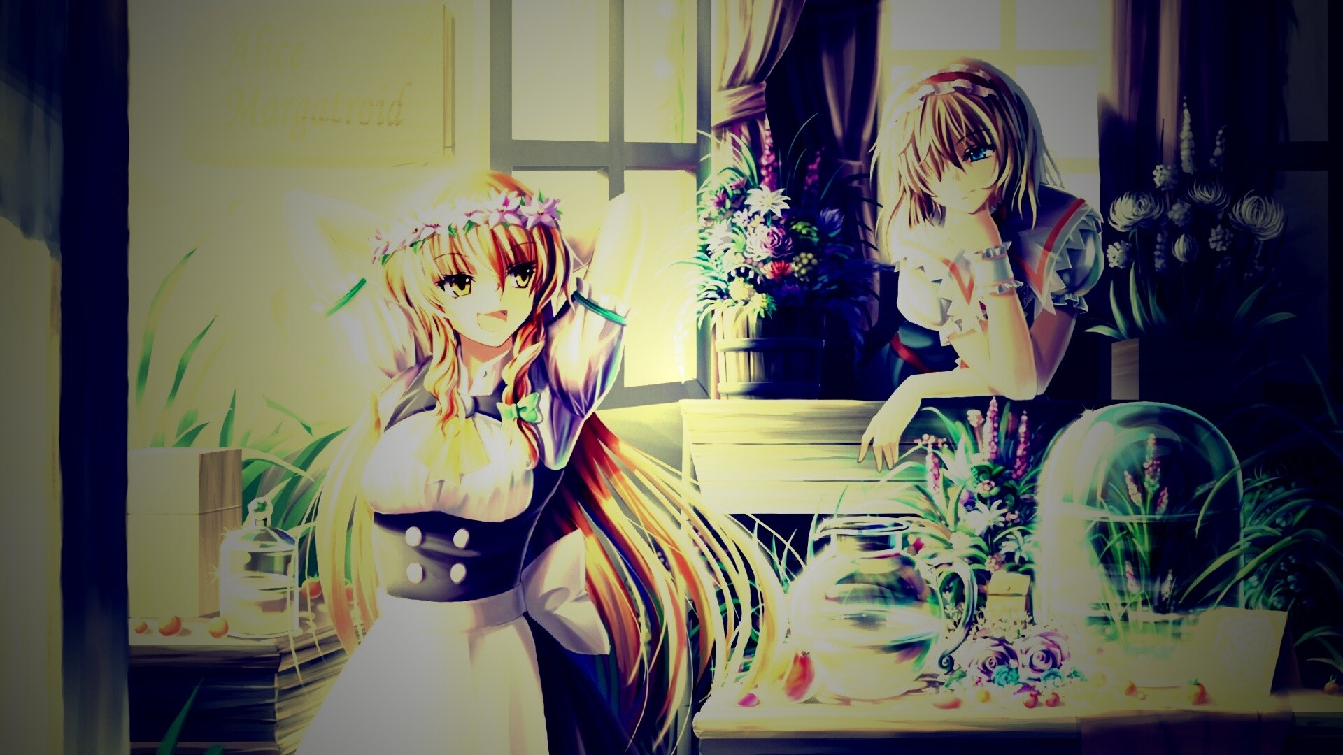 Анимешное утро обои