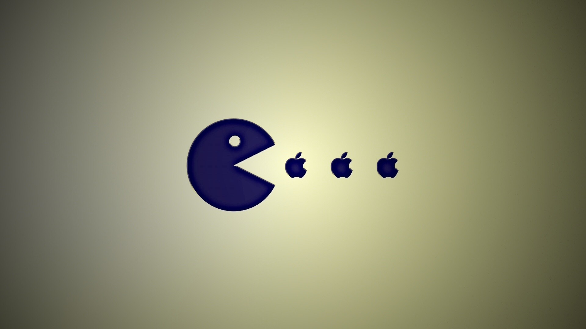 Пэкмен против Apple обои