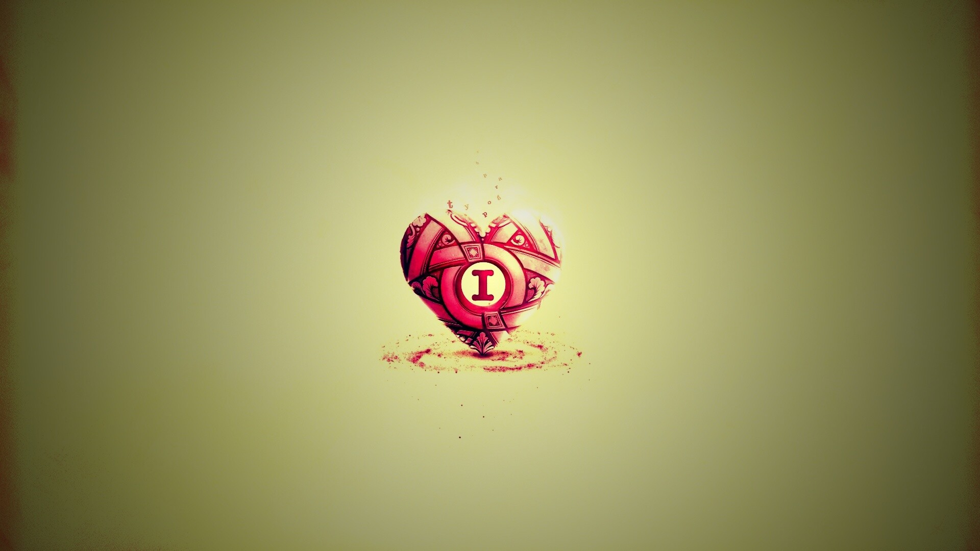 Креативное минималистичное сердце обои