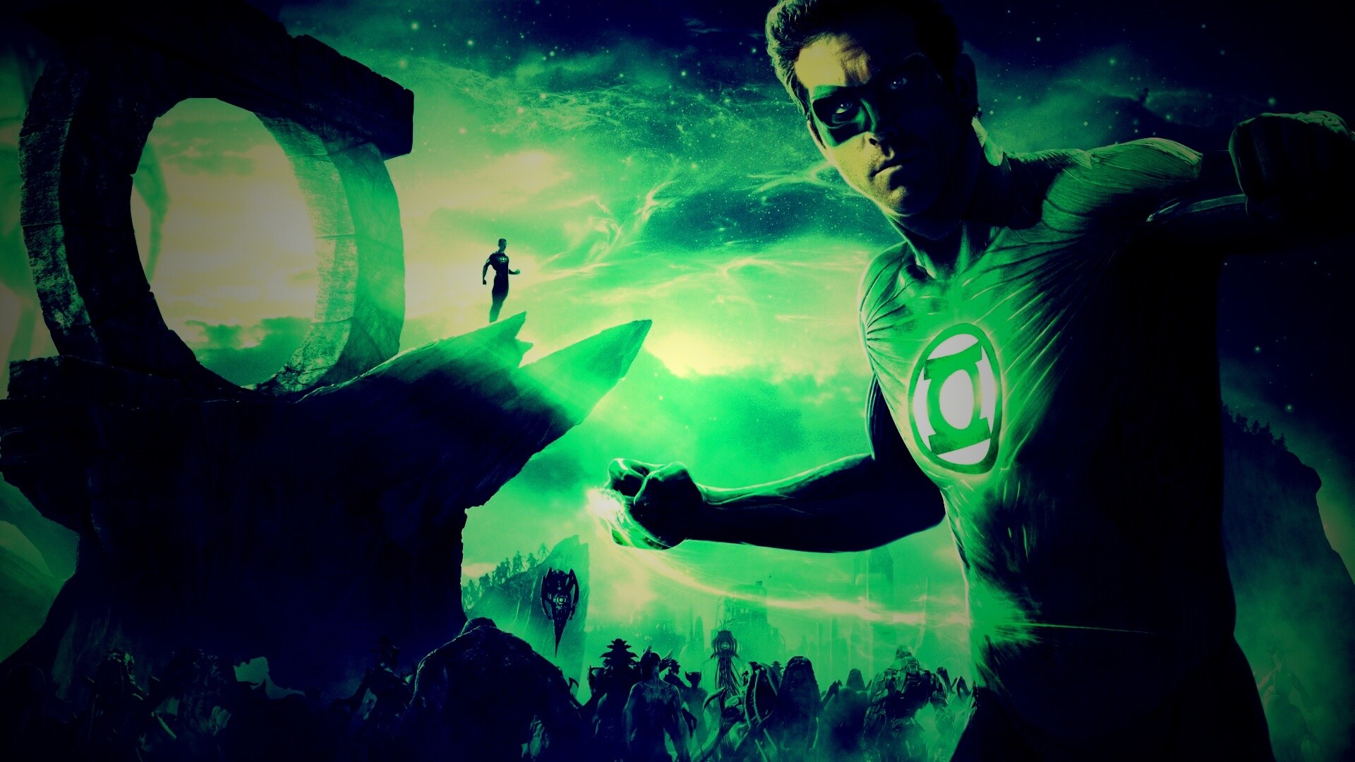 Зелёный фонарь обои