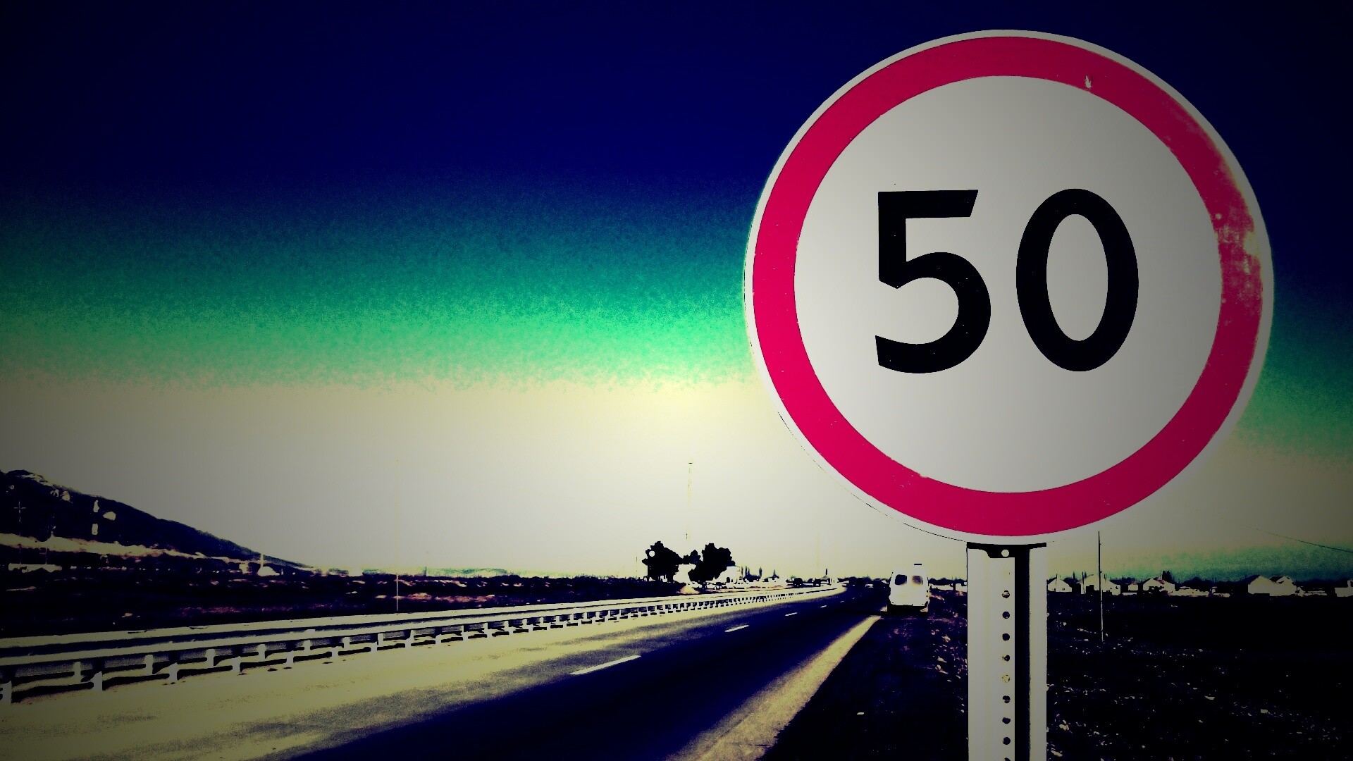 Ограничение скорости 50 км/ч обои