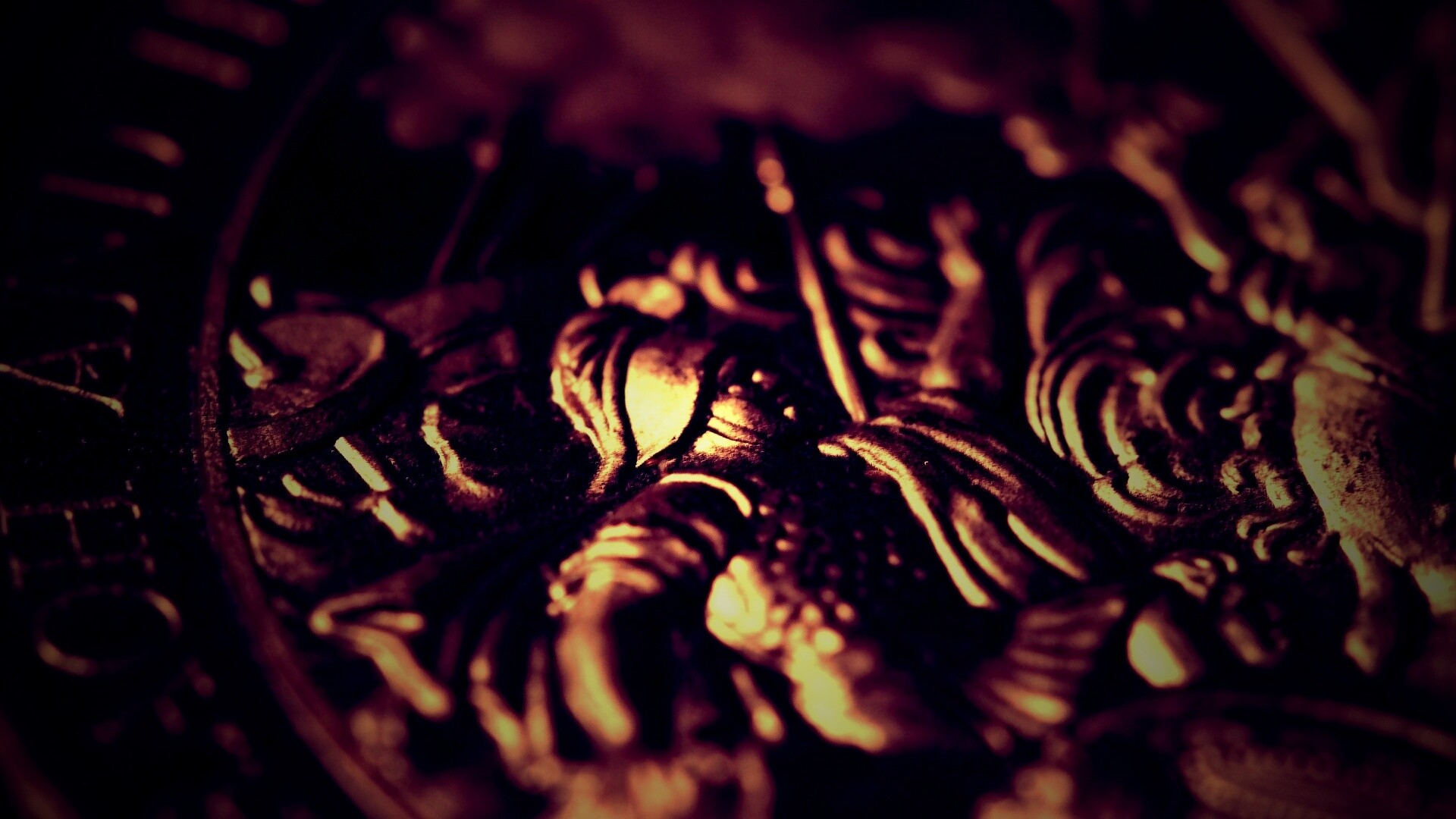 Монета в макро обои