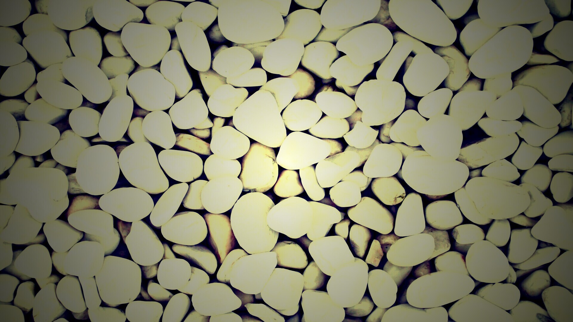 Крупная белая галька обои