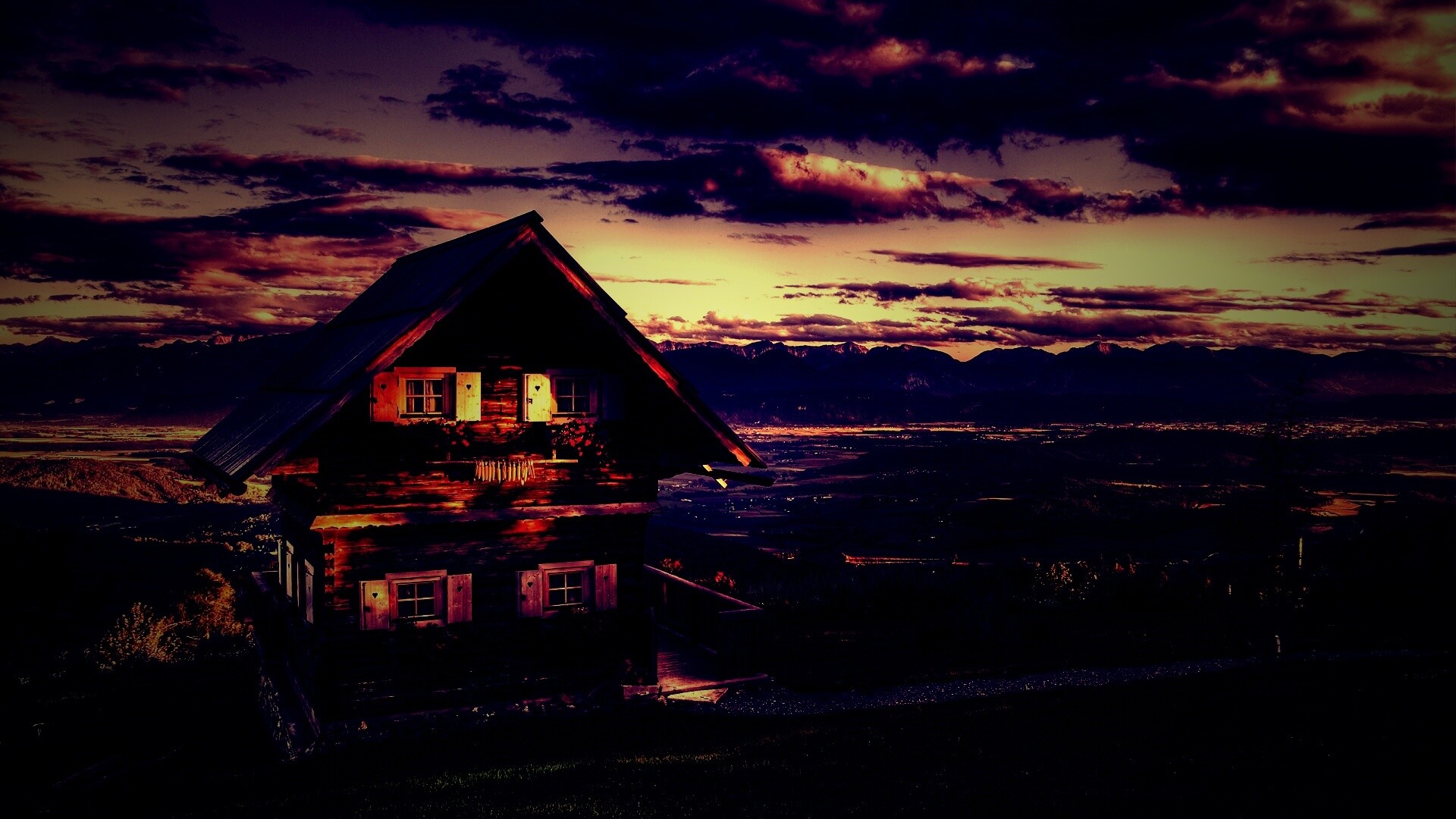 Старенький дом в Австрии обои