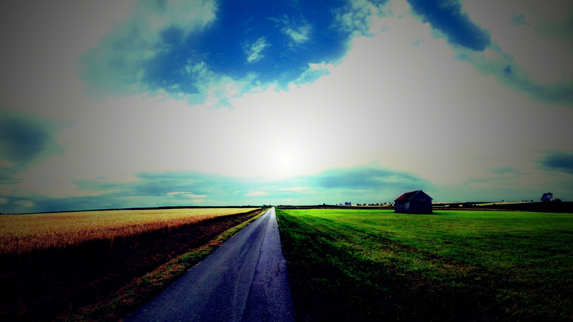 Сельский пейзаж обои