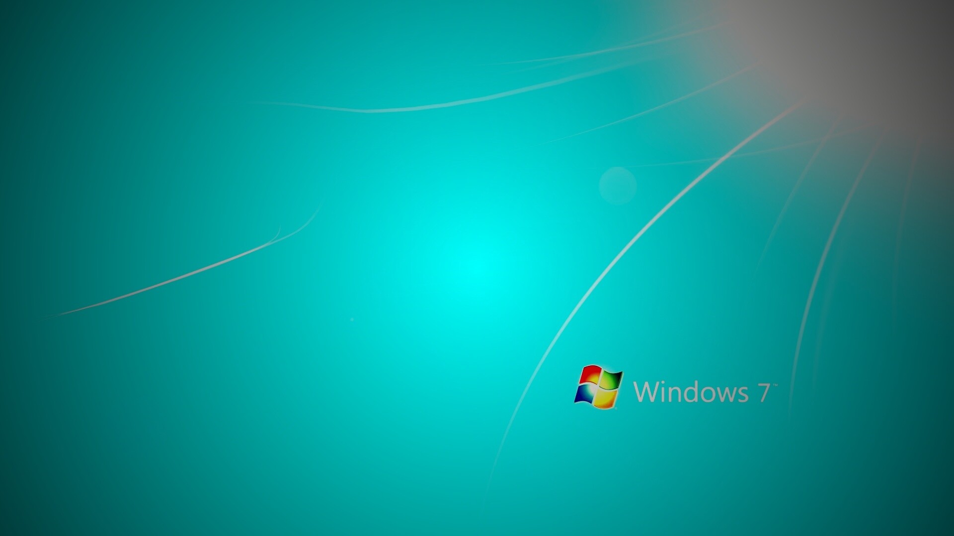 Голубые обои Windows 7 обои