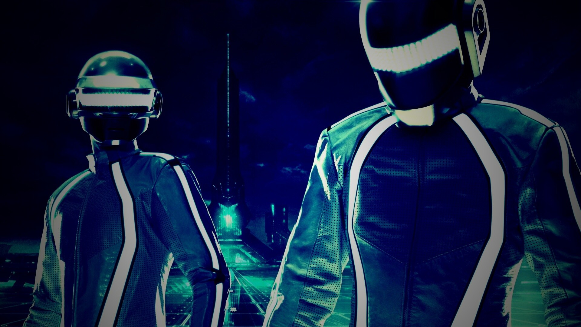 Daft Punk на съемках фильма TRON обои