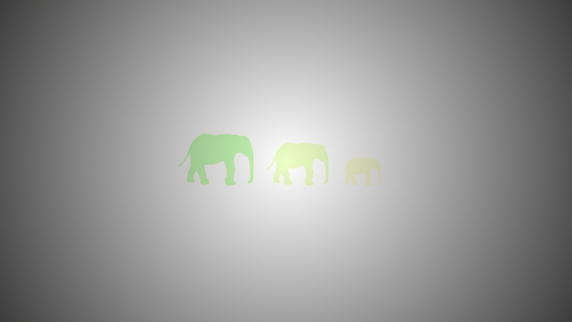 Вереница слонов обои