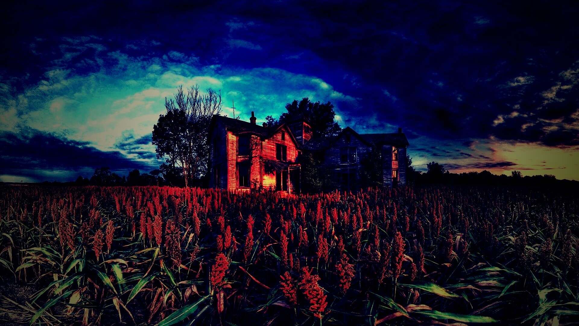 Заброшенный дом  обои