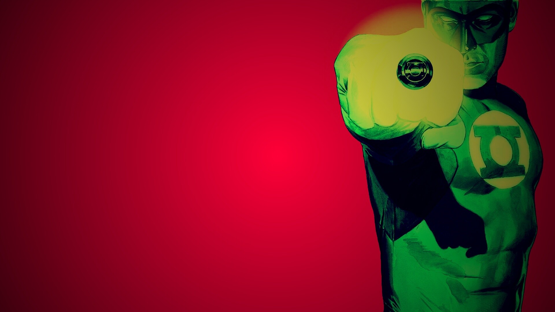 Зелёный фонарь рисунок обои