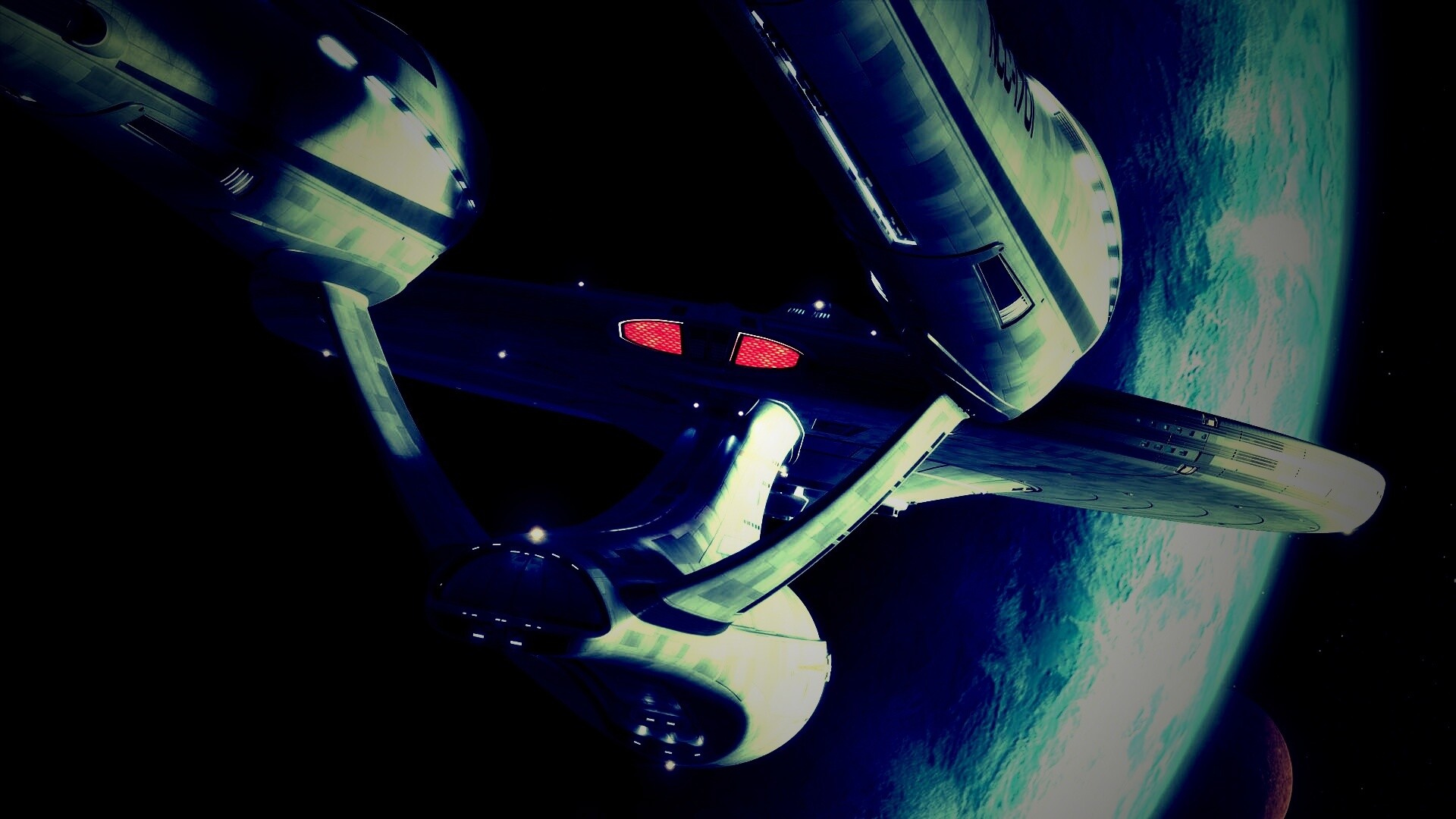 Космический корабль Enterprise из Star Trek обои