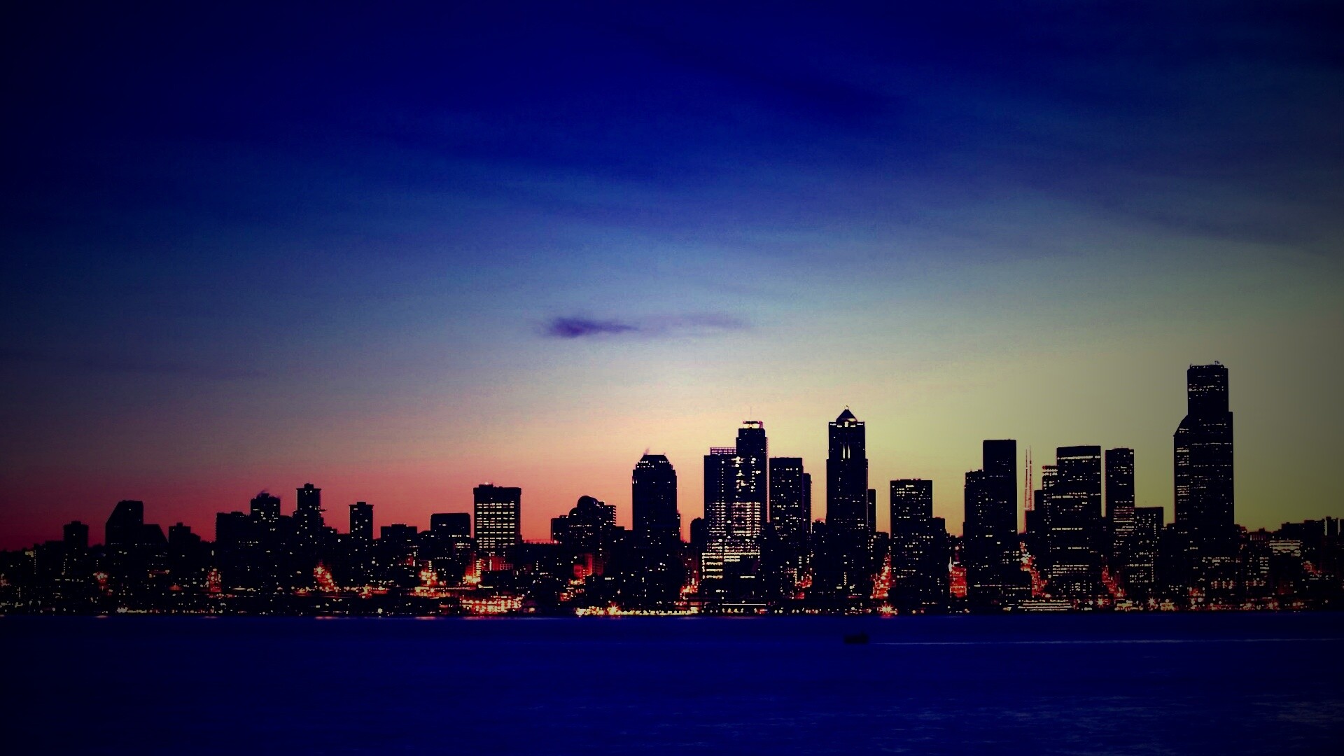 Пейзаж Сиэтла обои