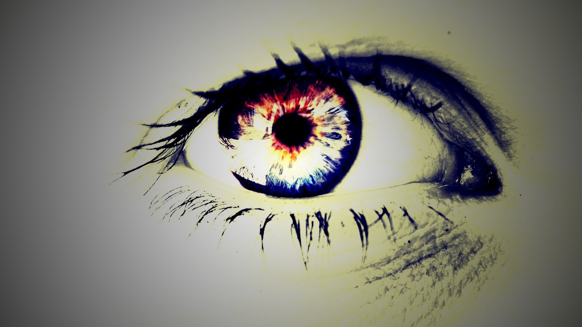 Широко раскрытые глаза обои