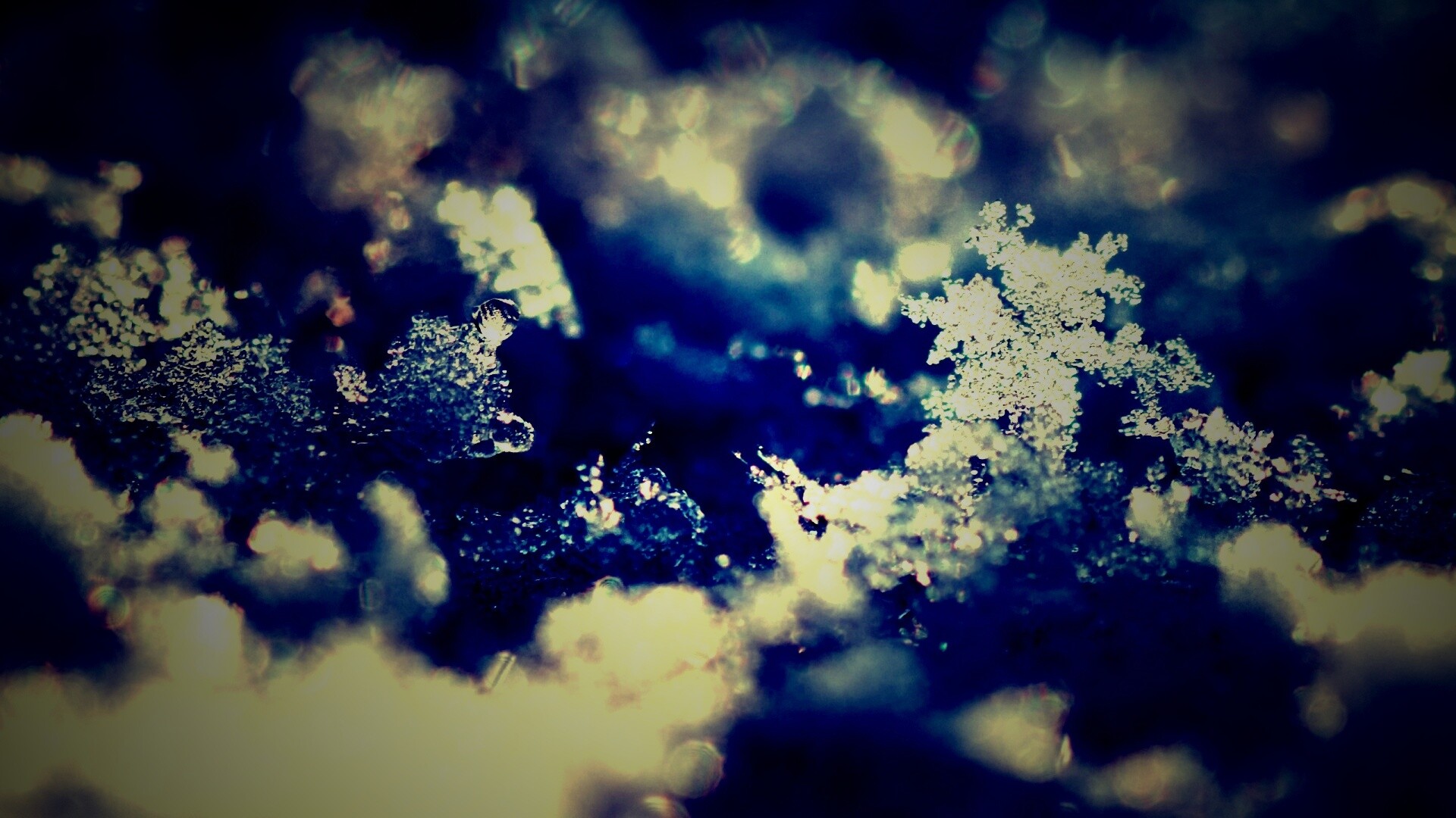 Макро фото снега обои