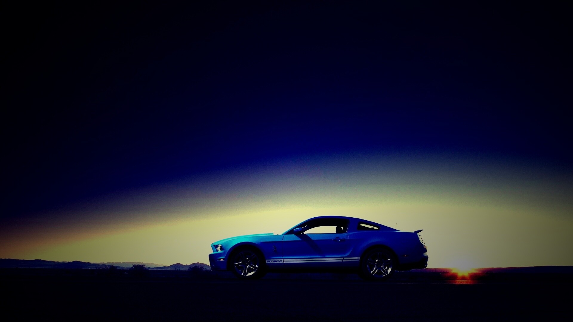 Синий форд мустанг обои