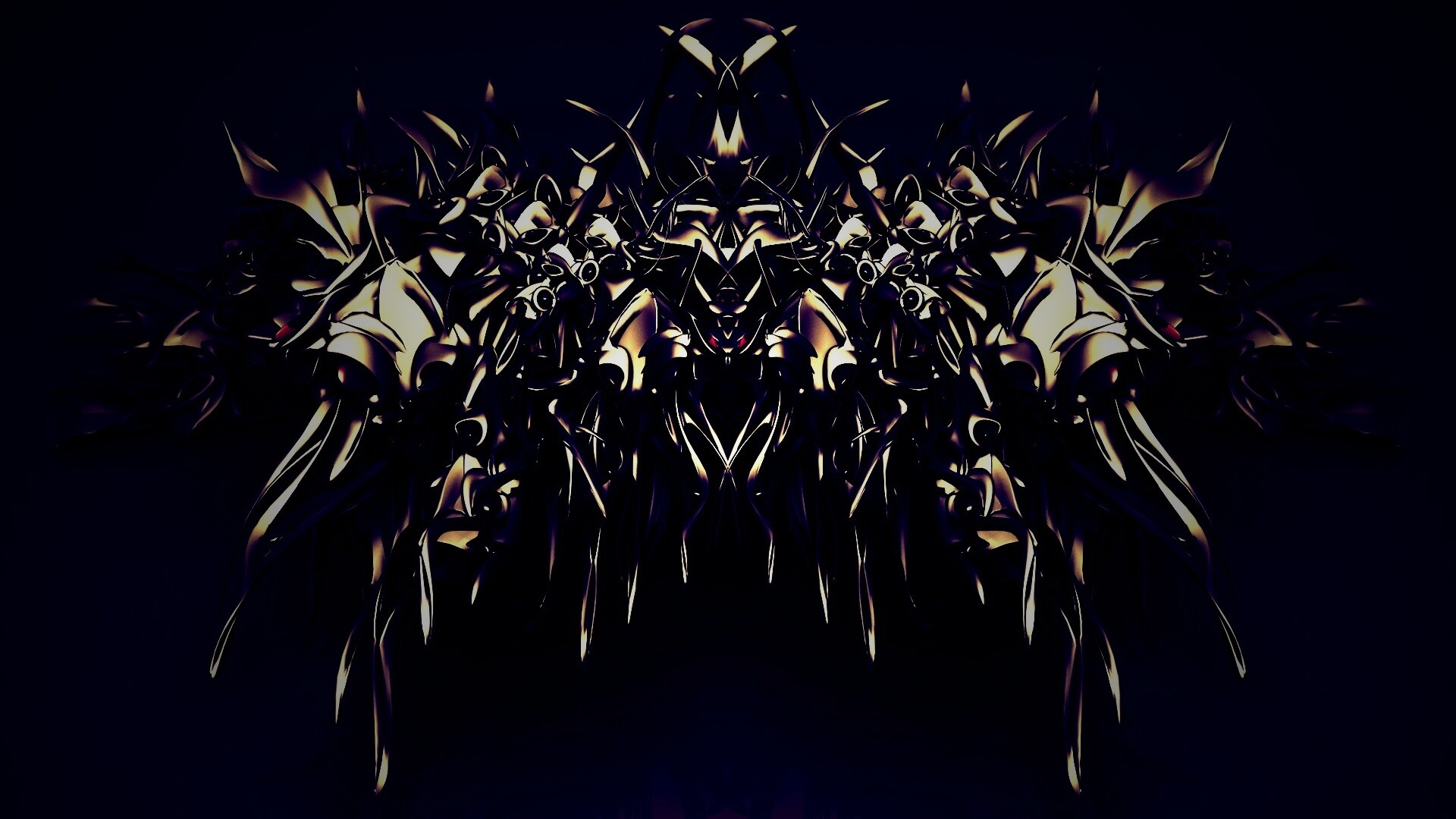 Страшная трехмерная абстракция обои