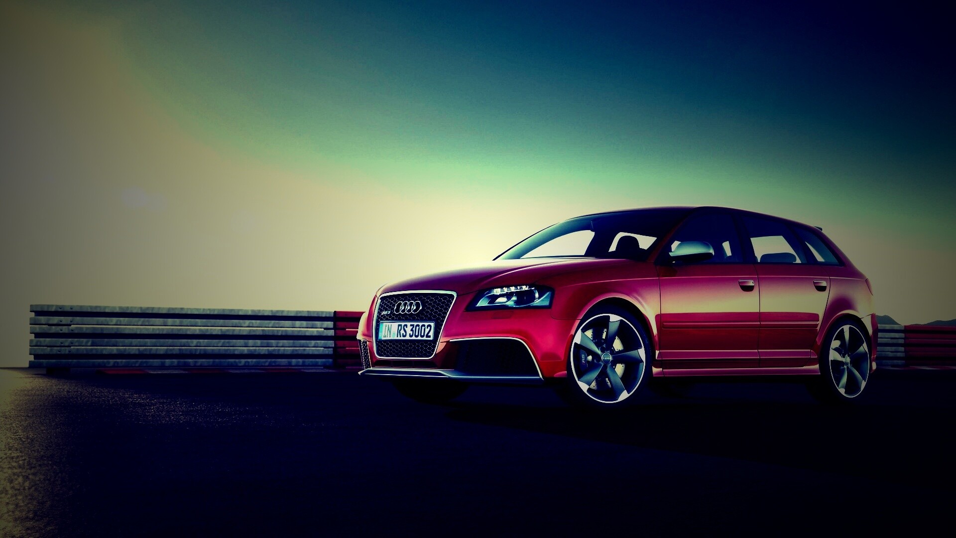 Фотосессия Audi RS3 на треке обои