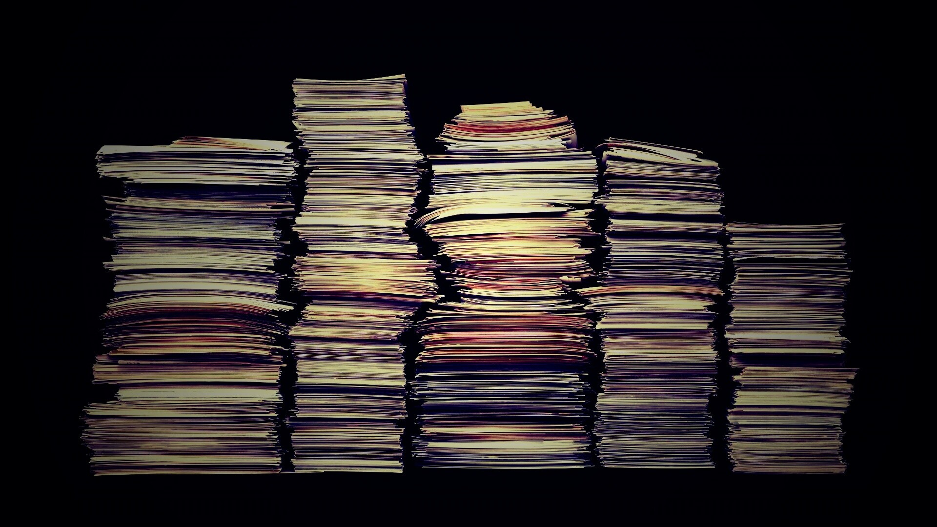 Стопки листов бумаги обои