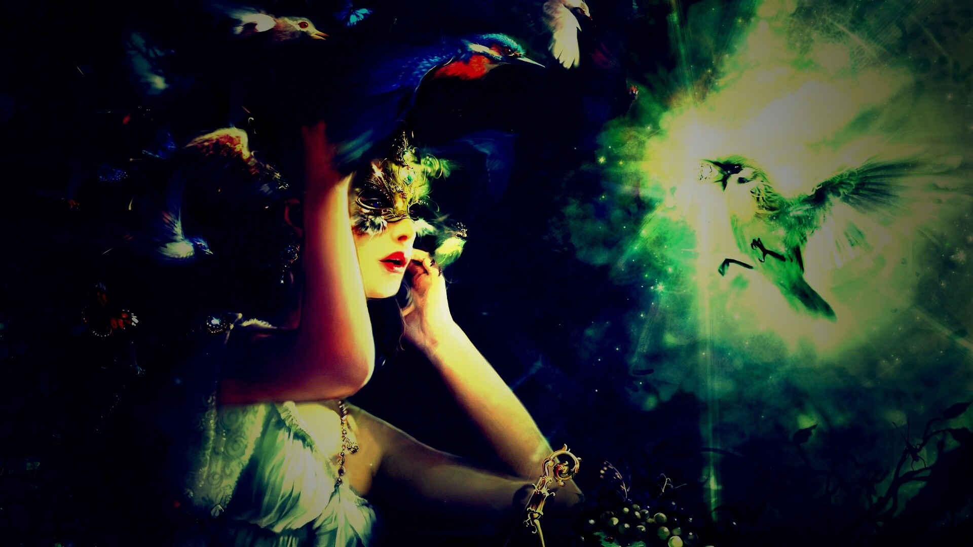 Птицы счастья обои