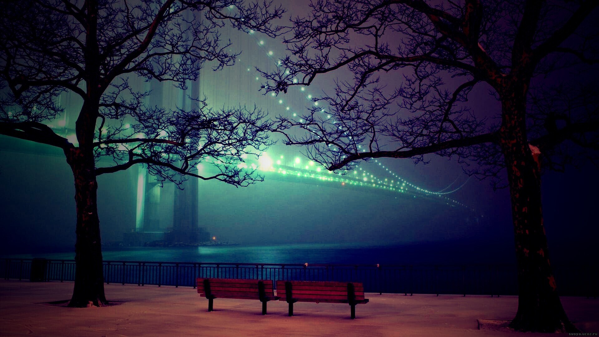 Вечер в Нью-Йорке обои