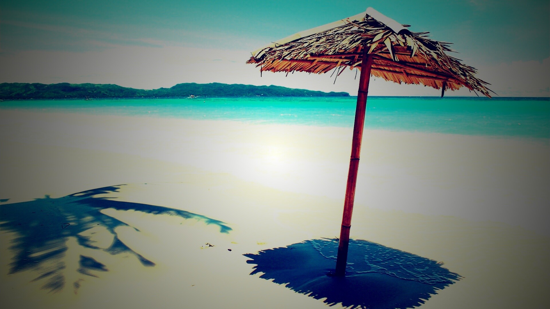 Тросниковый зонт обои