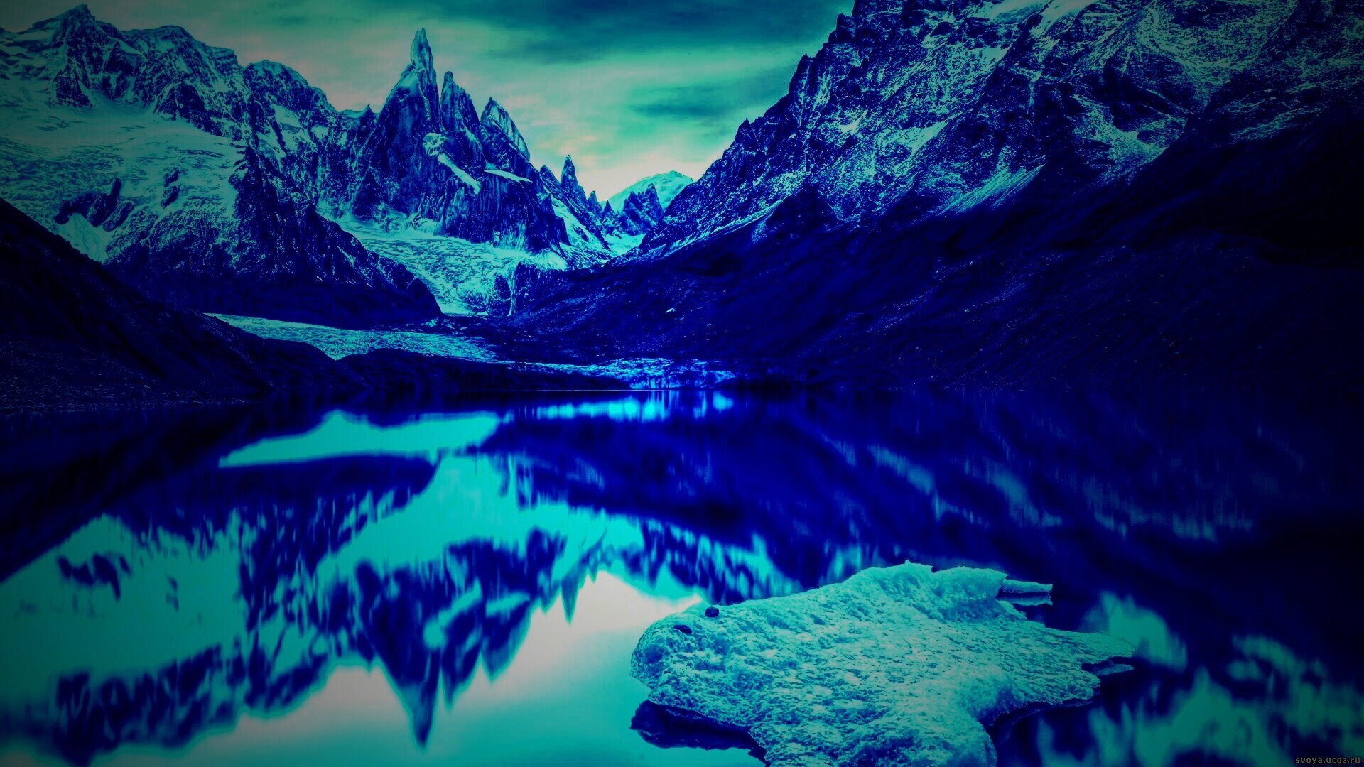 Горное озеро обои