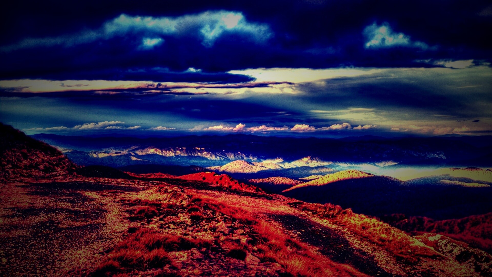 Горы в HDR обои