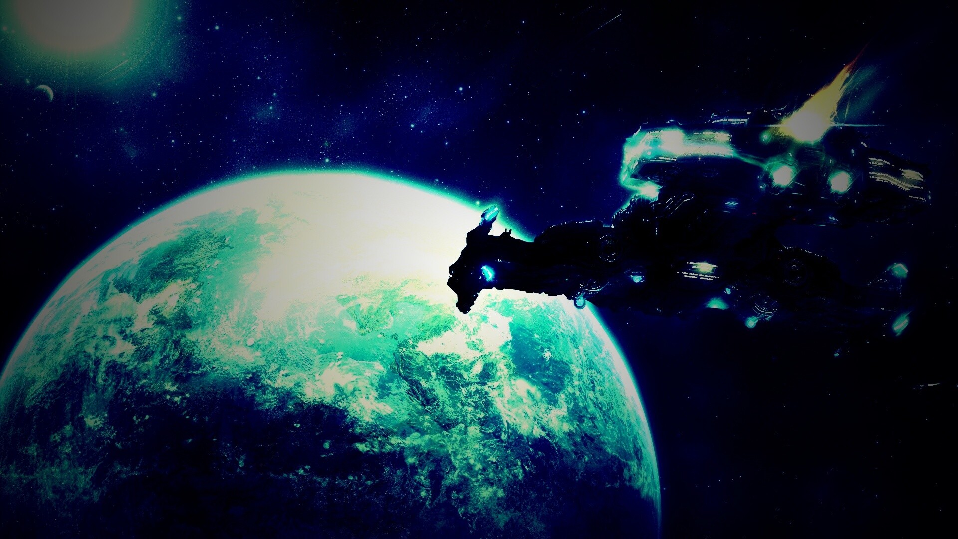 Hyperion летит к земле обои