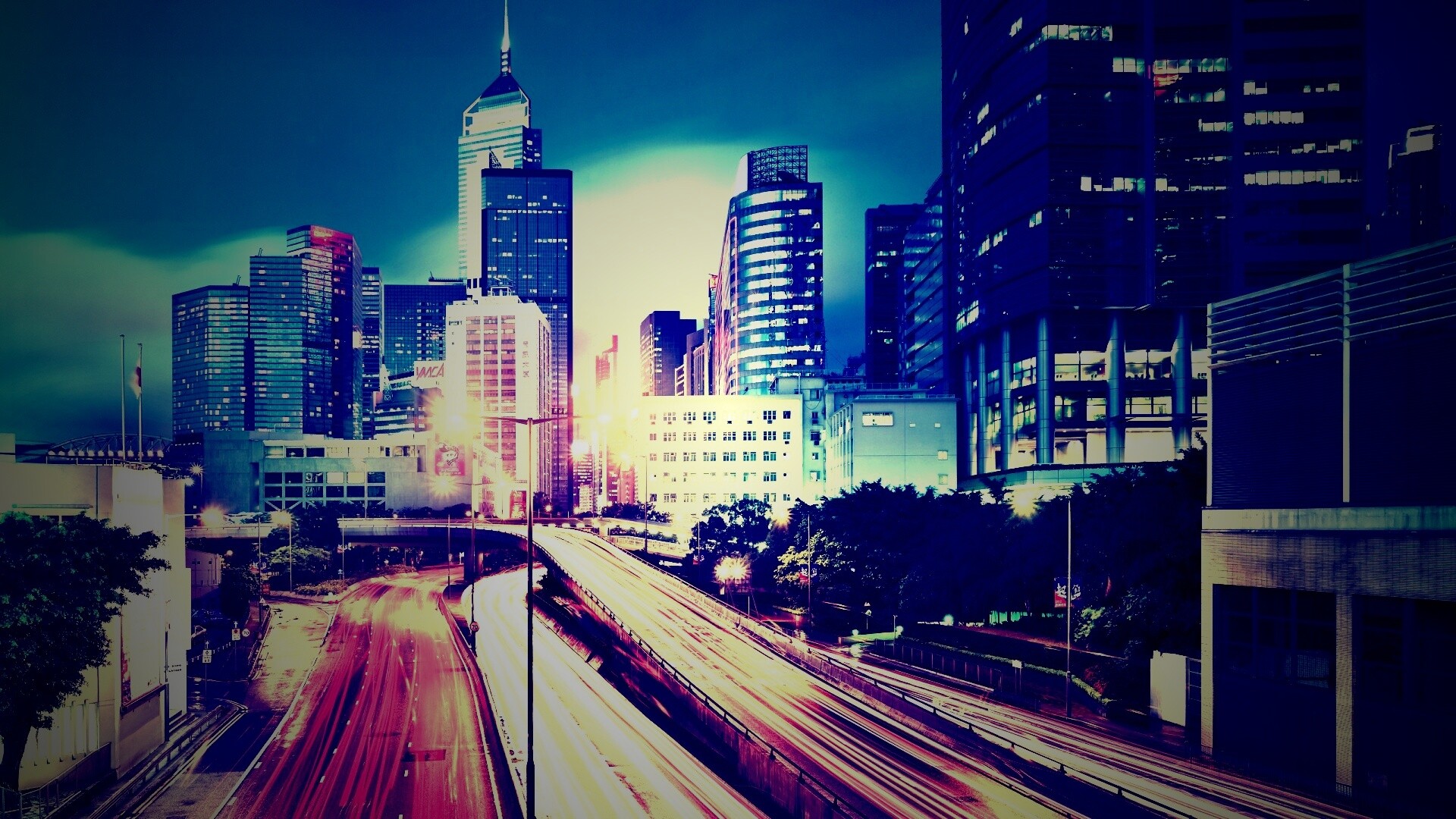 Огни Гонконга обои