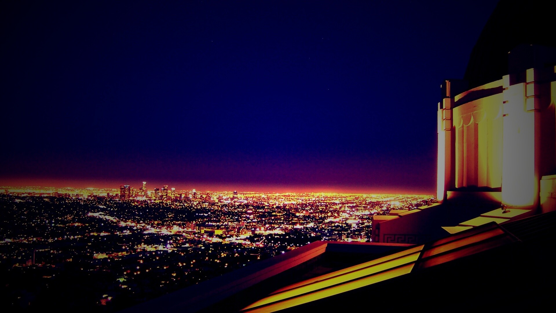 Вид на город обои