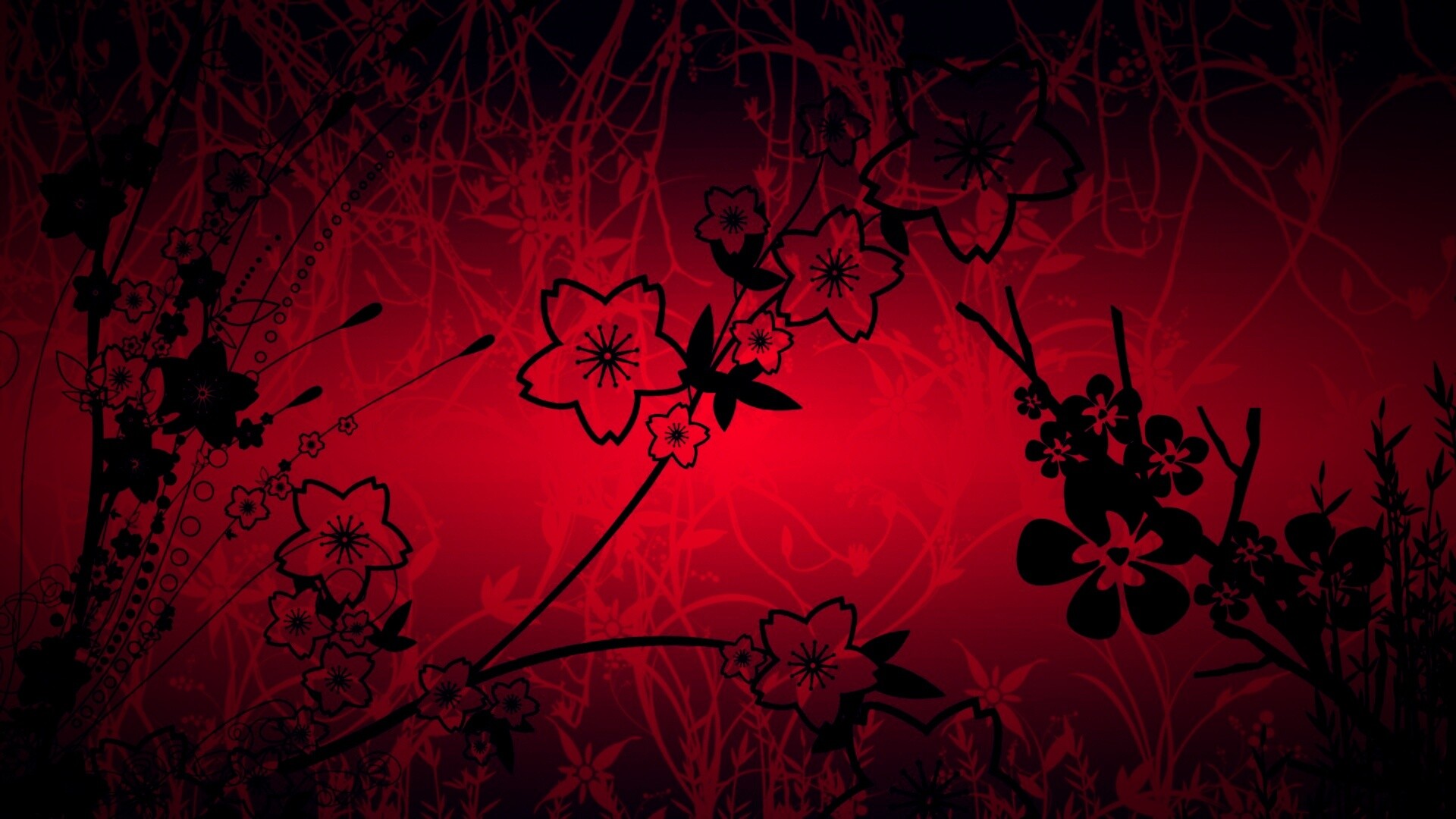 Цветы в векторе обои