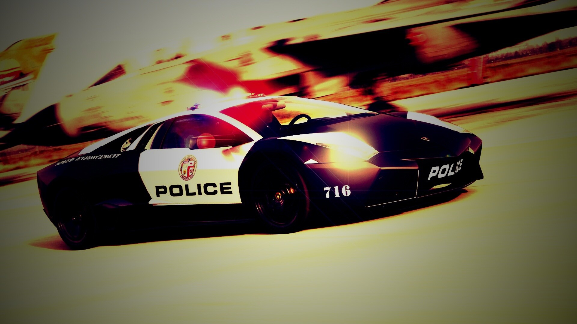 Полицейска Lamborghini из NFS обои