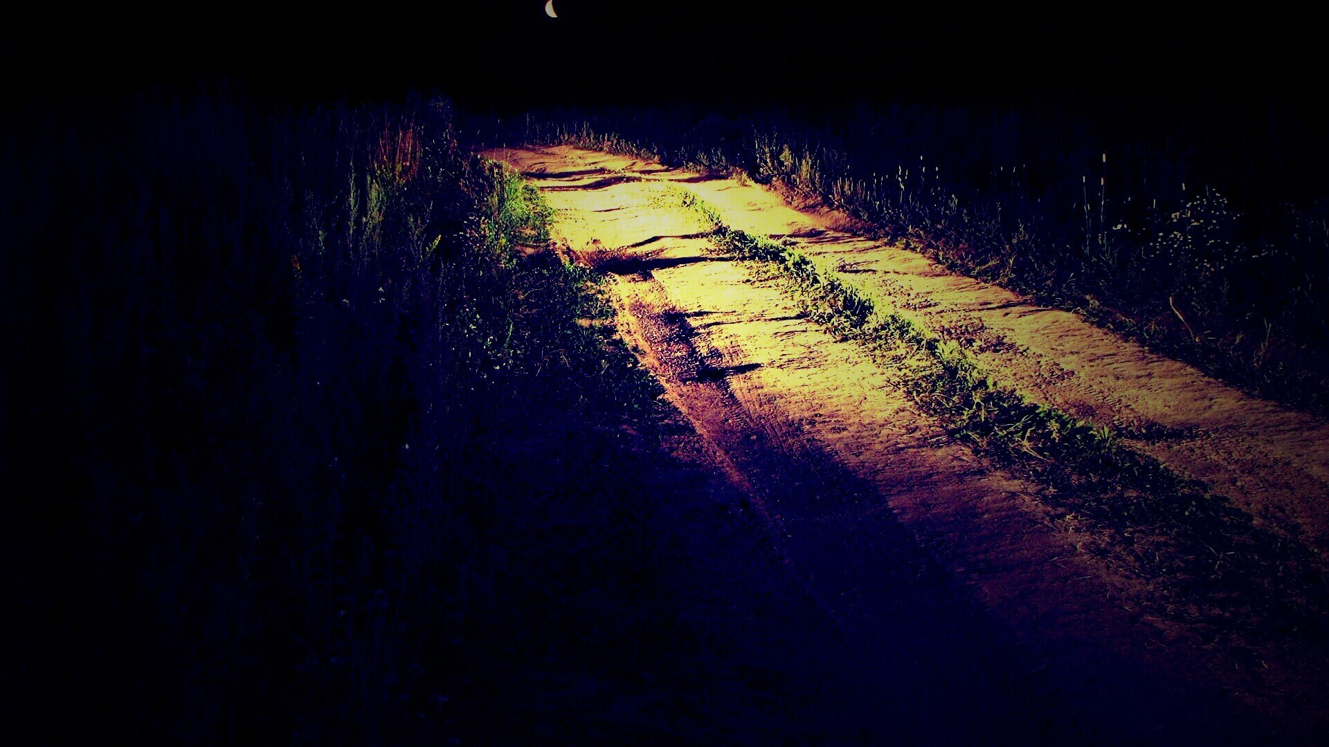 Ночная дорога обои