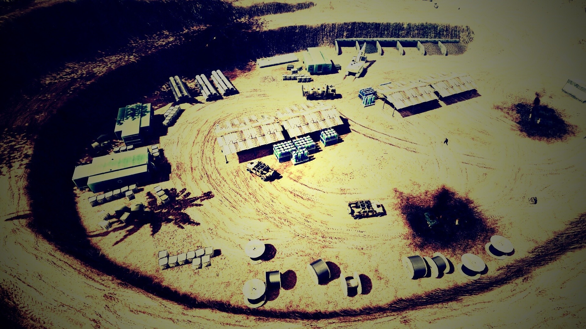 Вид на карьер из Crysis обои