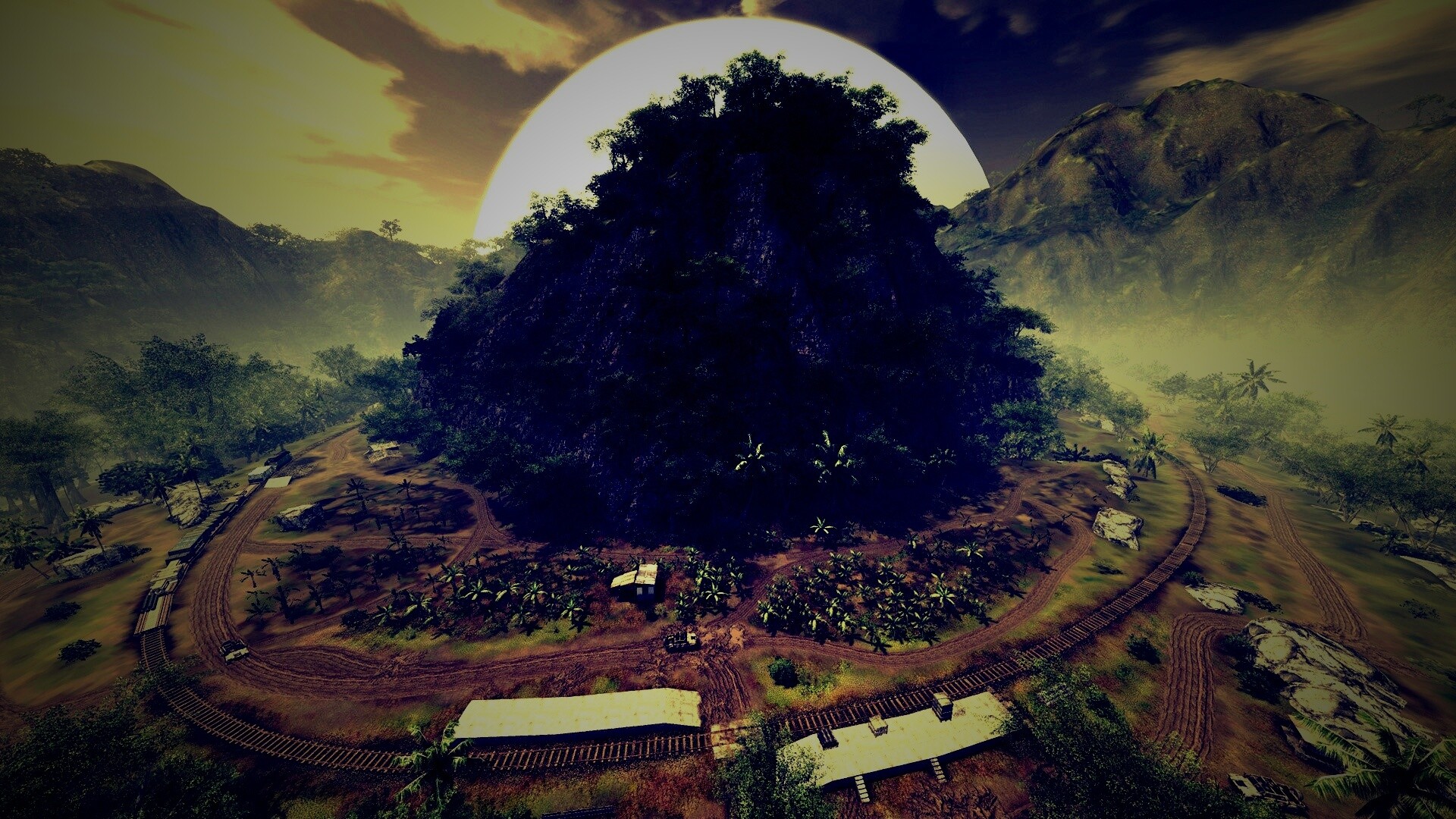 Железная дорога в тропиках из Crysis обои