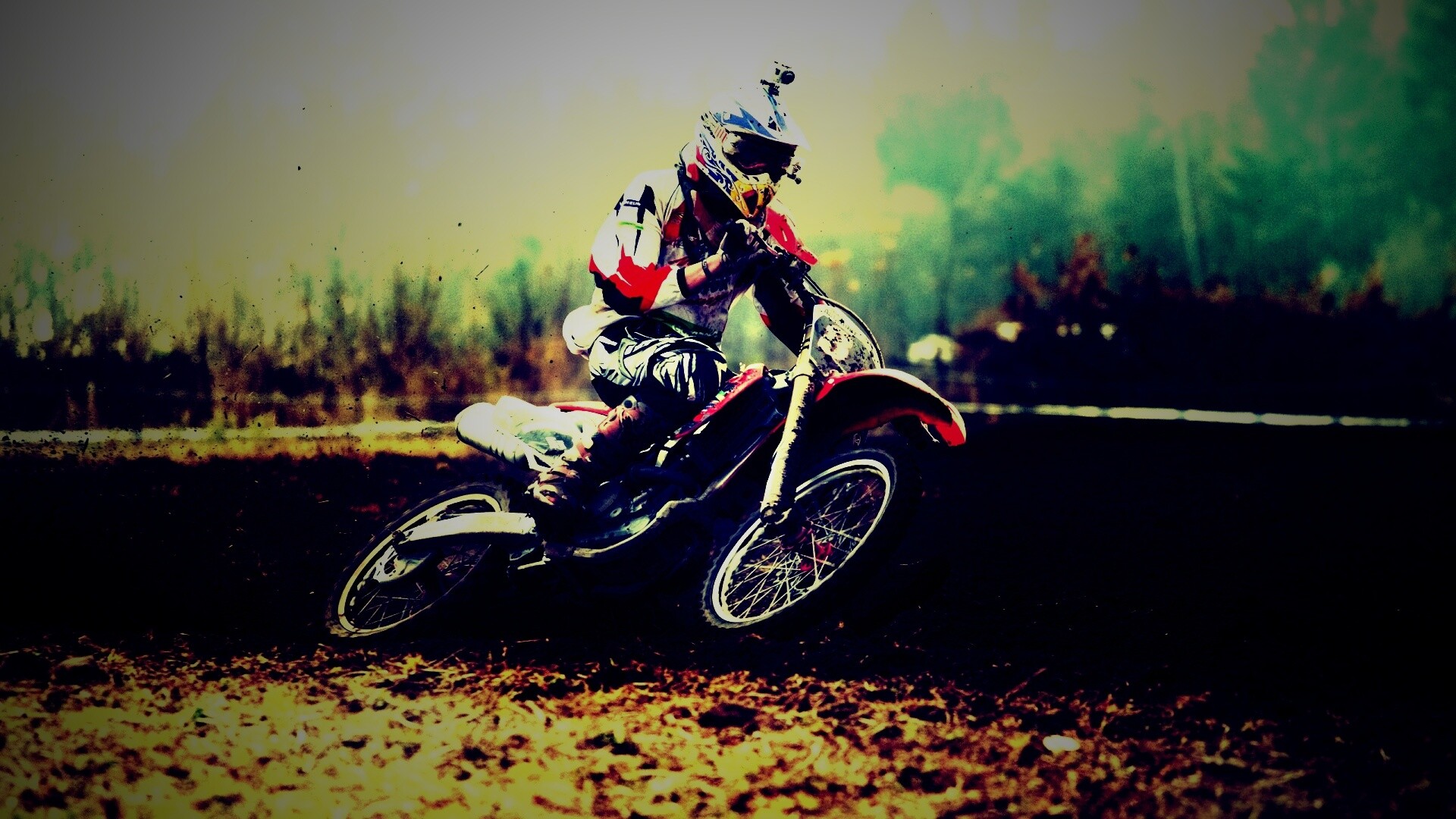 Зрелищное ралли на мотоциклах обои