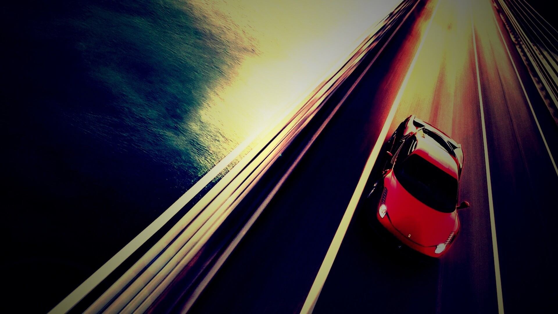 Суперкар на трассе обои