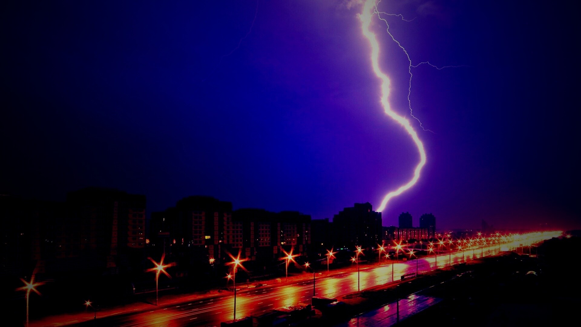 Молния обои